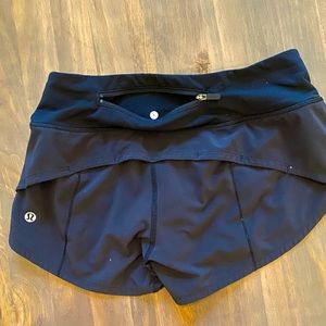 Size 0 black Lululemon shorts